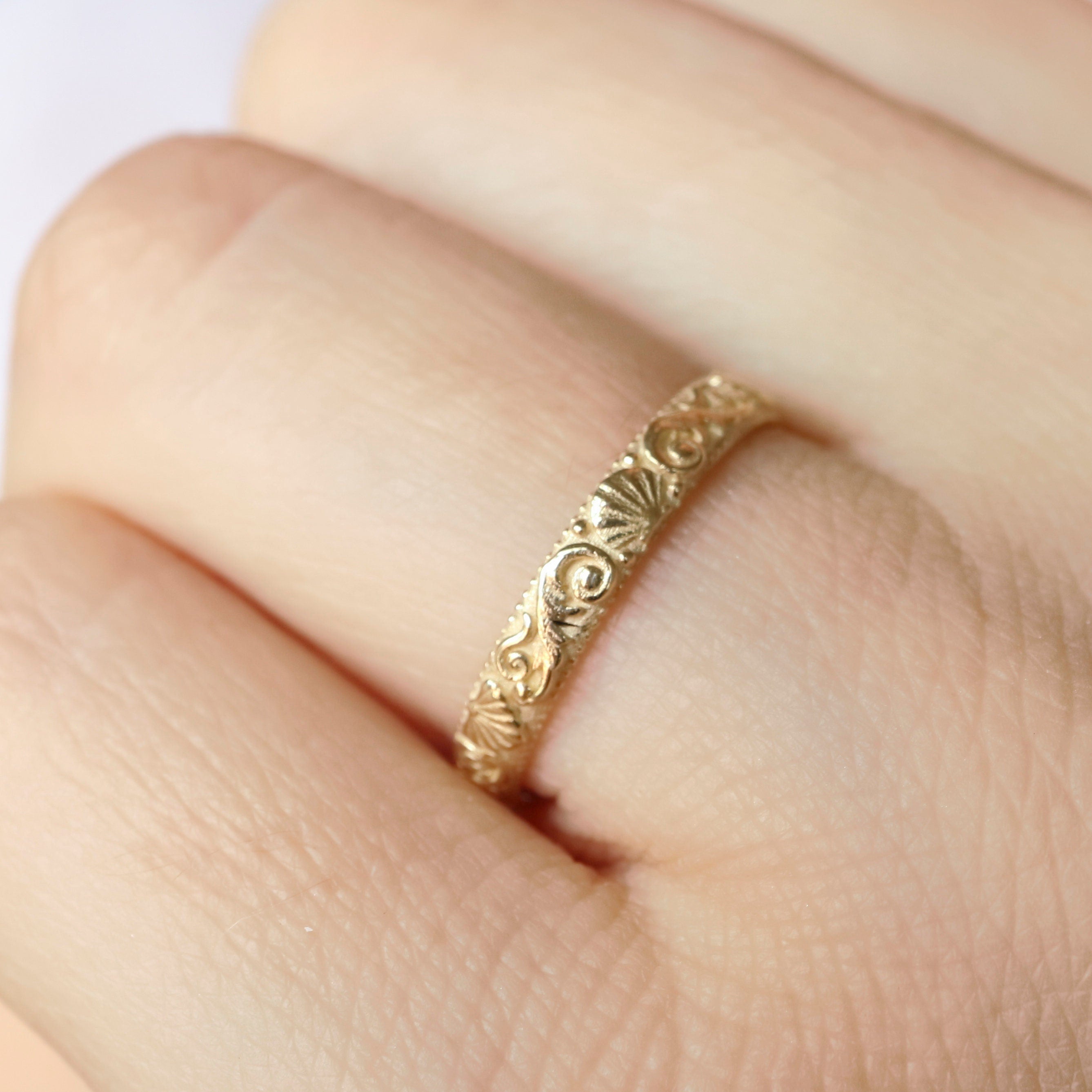 Ocean inspired engagement ring – distinctively